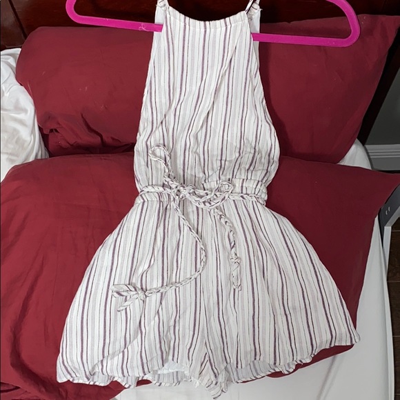 SOLD Striped Tassle Romper NWOT - Picture 2 of 10